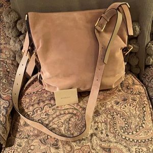 Michael Kors NAOMI shoulder bag tan suede NWT